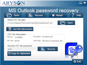 Aryson PST Password Recovery gallery image