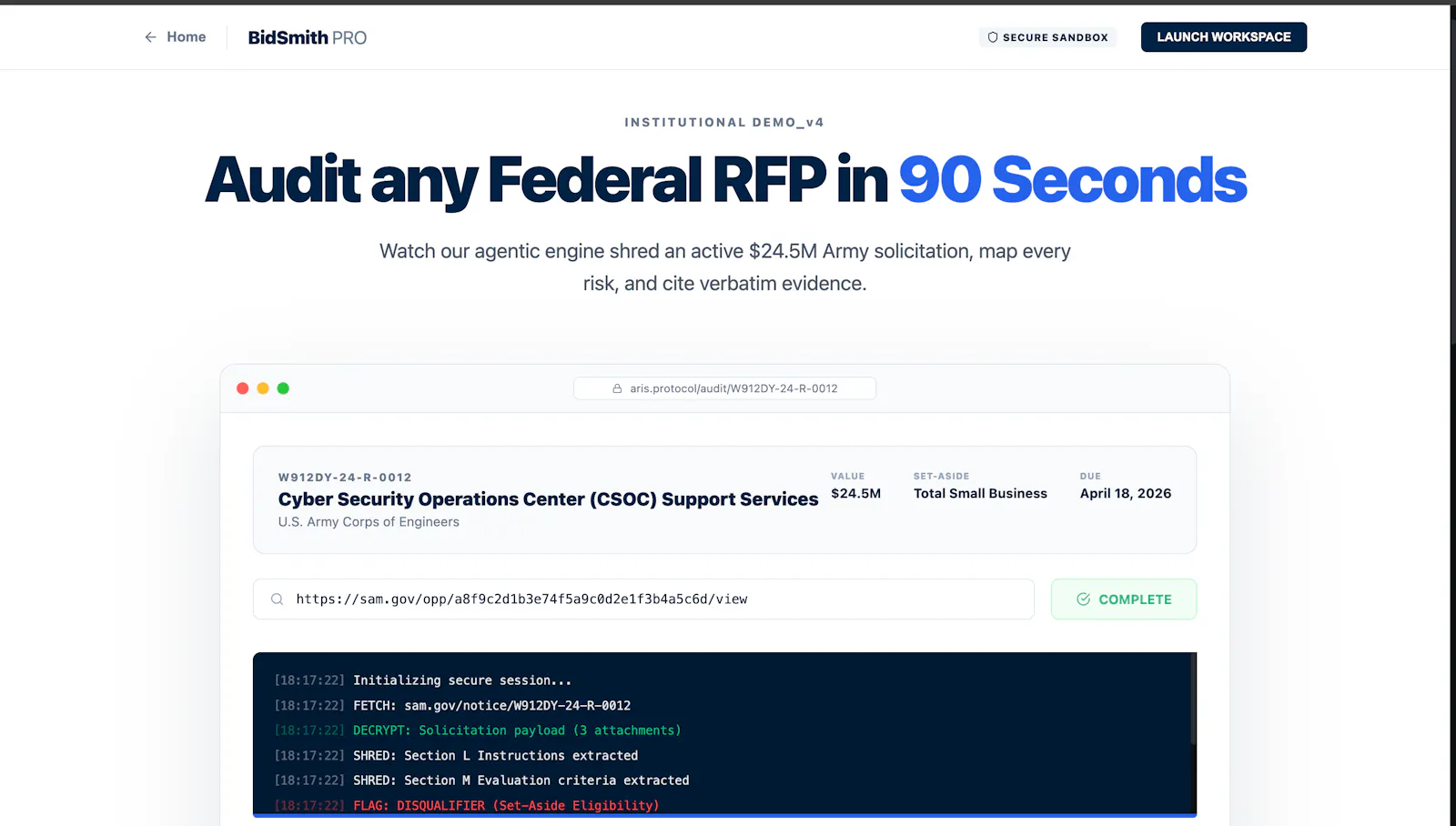 BidSmith screenshot 2