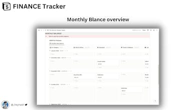 Notion Finance Tracker gallery image
