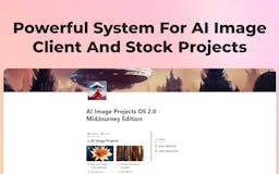 AI Image Projects OS 2.0 - MidJourney media 2