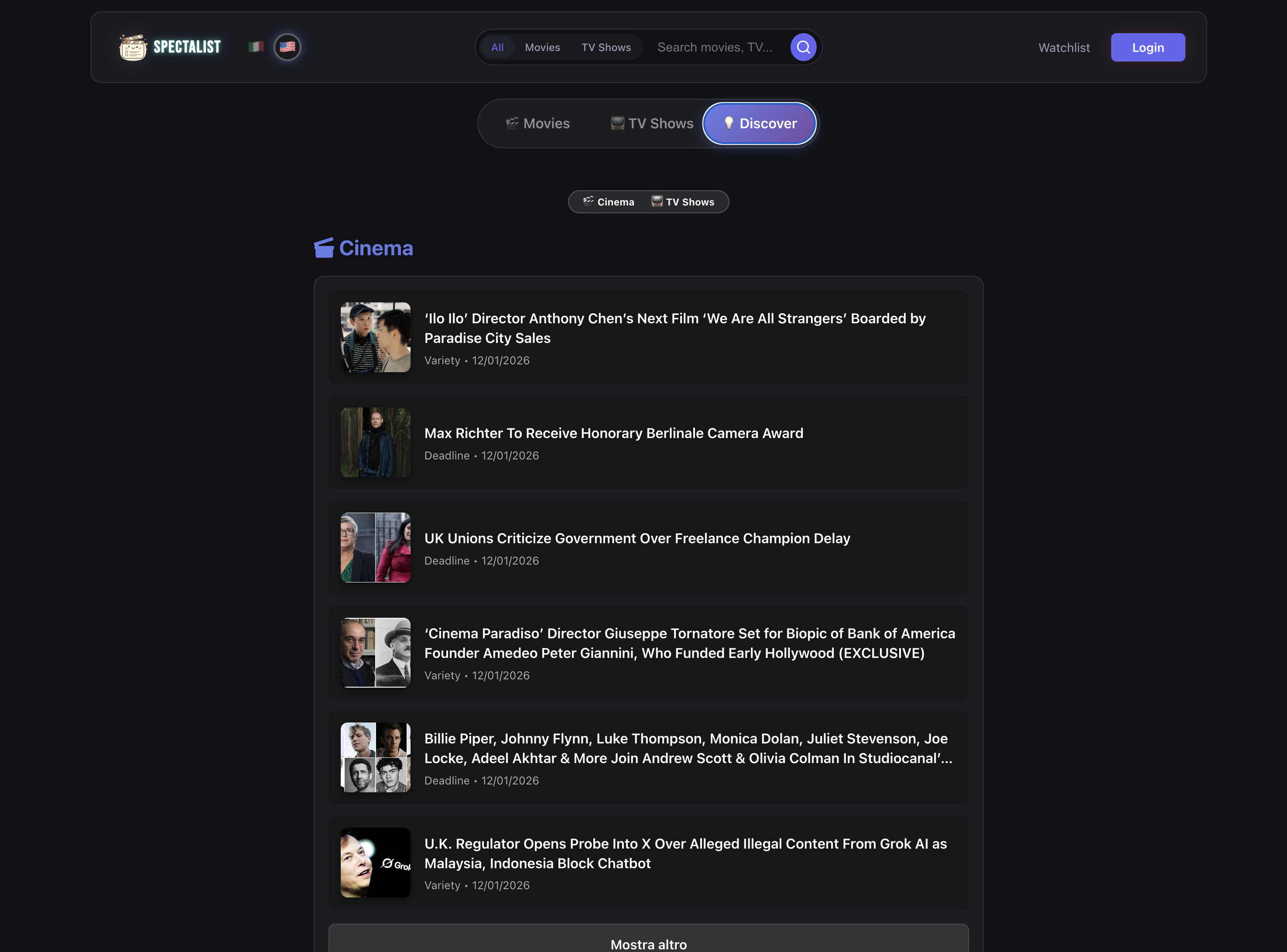 Spectalist - Screenshot 4 showing product features and functionality