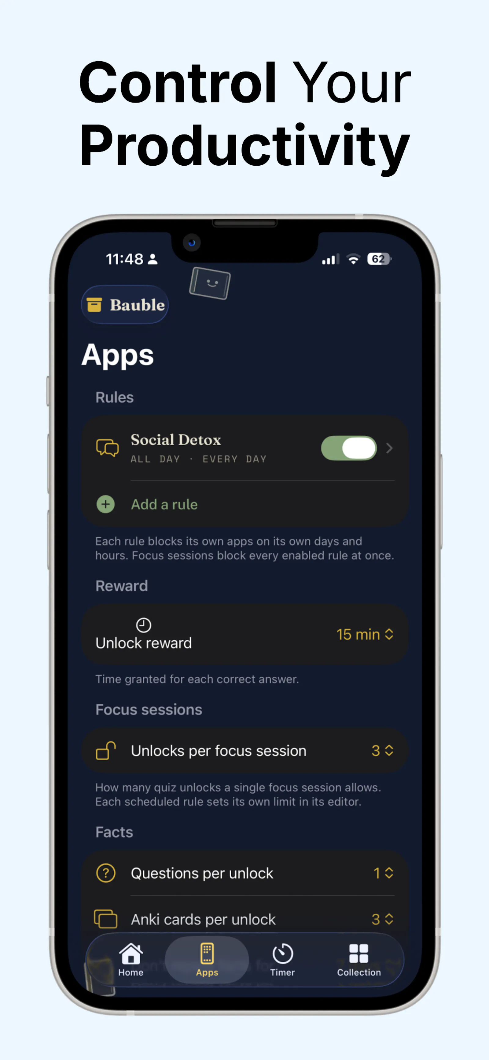 Bauble — Learn facts, earn screen time screenshot 7