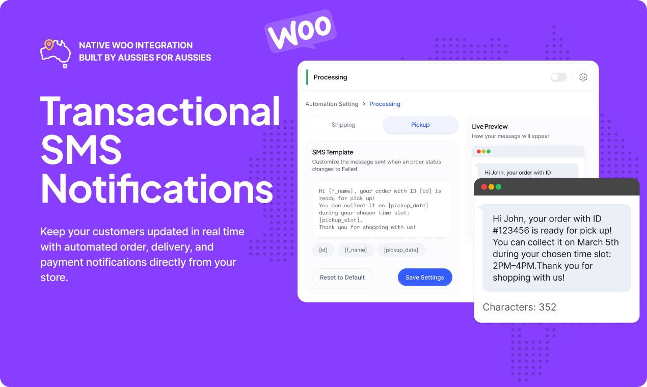 TopSMS for WooCommerce Stores - Screenshot 2 preview