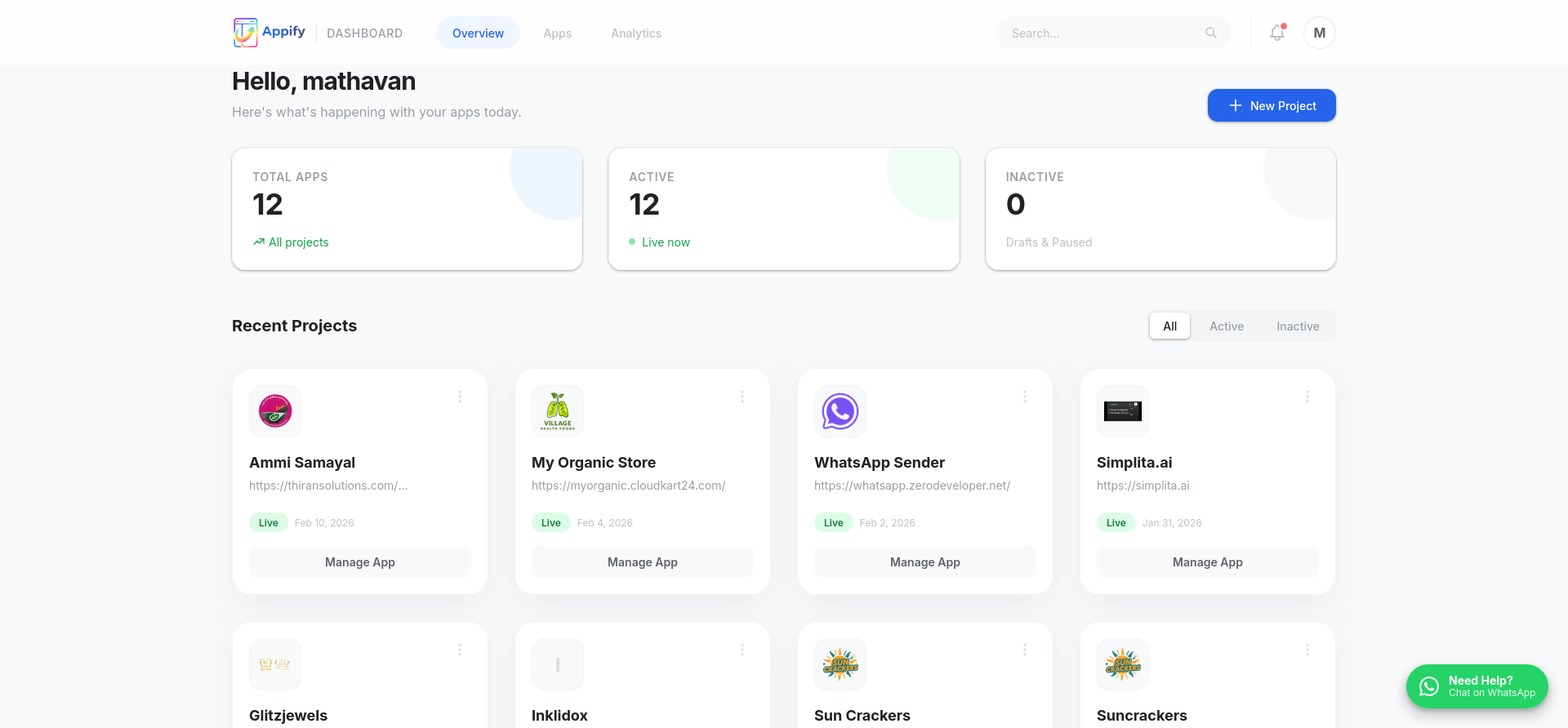 AppifyWeb24 - Main product screenshot demonstrating key features and user interface