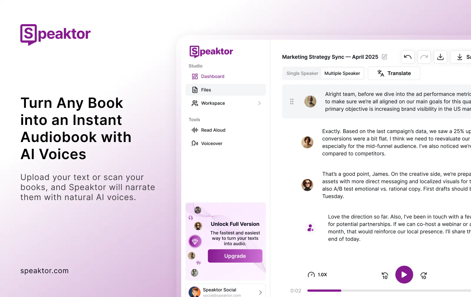Speaktor — AI Voice Generator gallery image