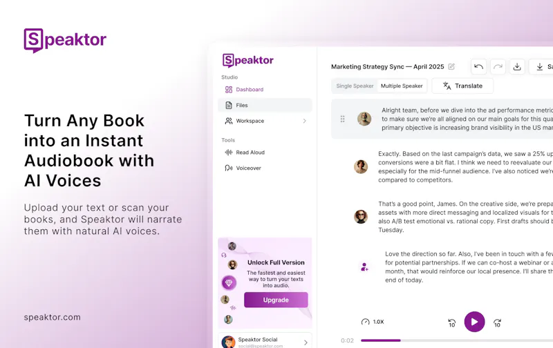 Speaktor — AI Voice Generator screenshot 2