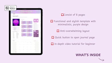 The Journal Hub Notion Template gallery image