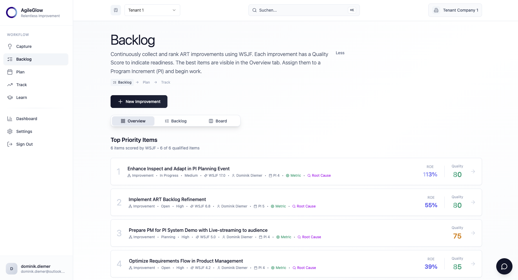 AgileGlow screenshot 3