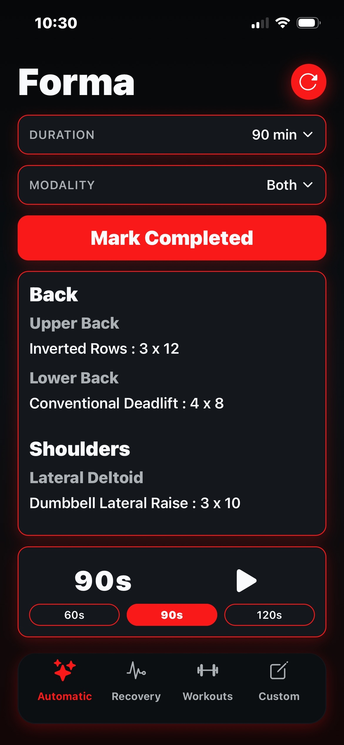 Forma - Workout Generator gallery image