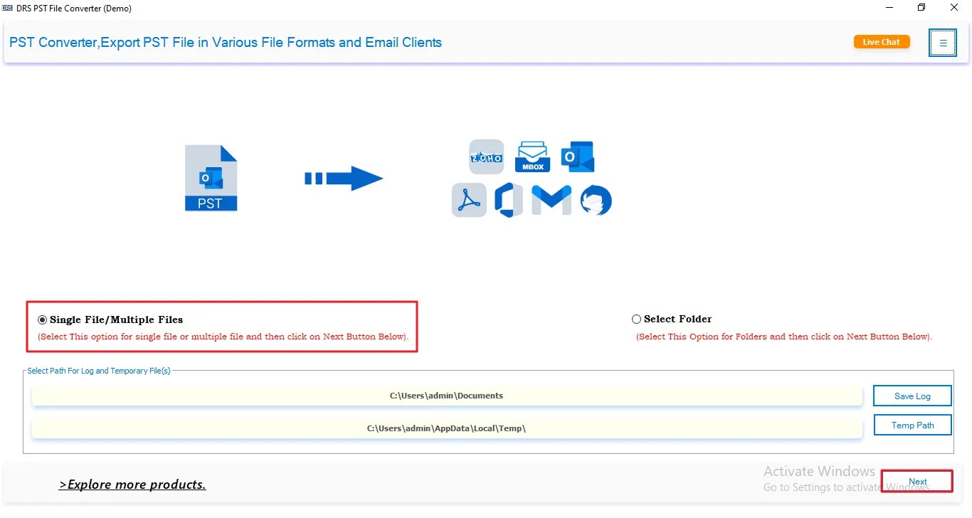 เครื่องมือแปลงไฟล์ PST CloudMigration media 1