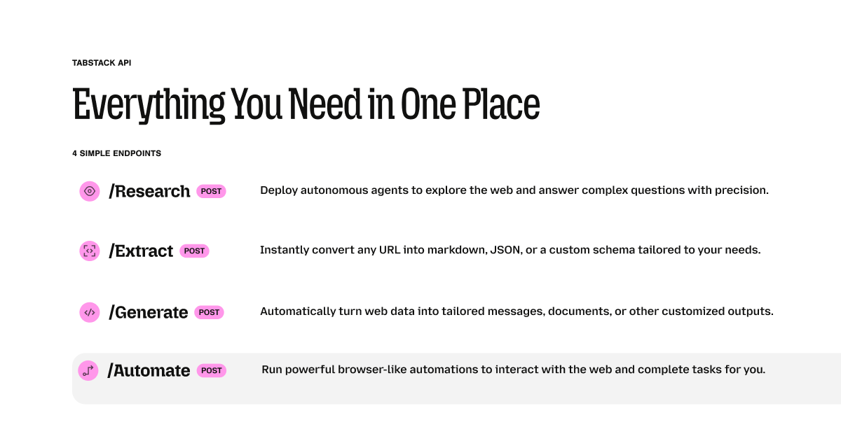 Tabstack gallery image