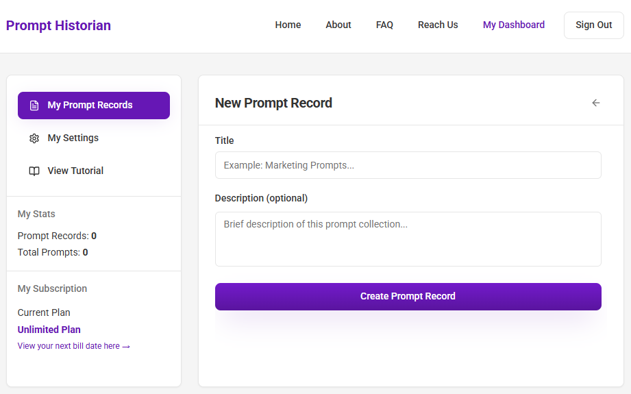 Prompt Historian gallery image