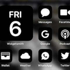 Dark Minimalist iOS Icons