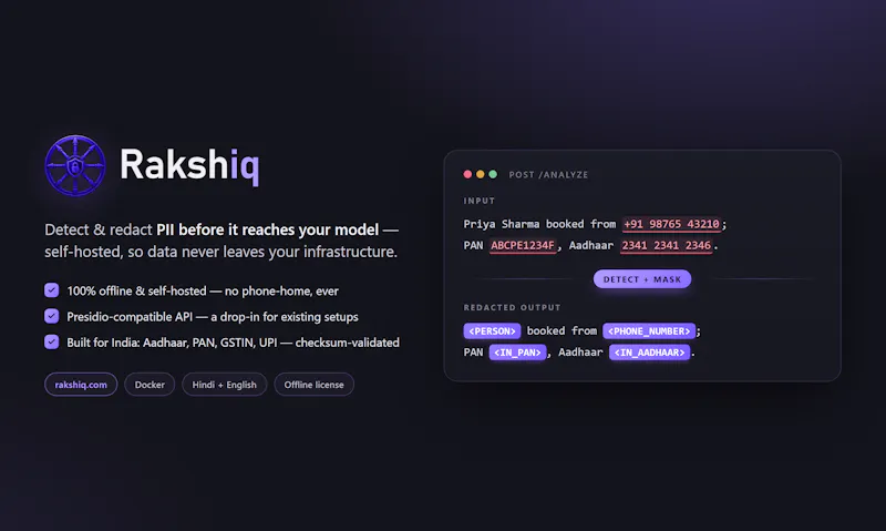 RakshIQ screenshot 1