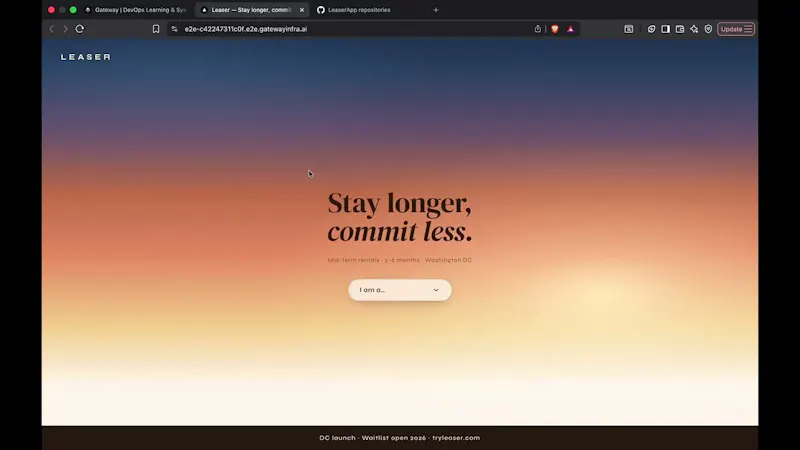 Gateway screenshot 1 (video preview)