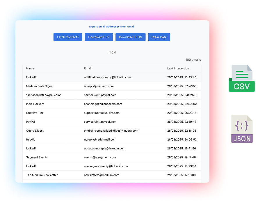 ईमेल आईडी एक्सट्रैक्टर - Gmail ™ से ईमेल पते डाउनलोड करें मीडिया 2