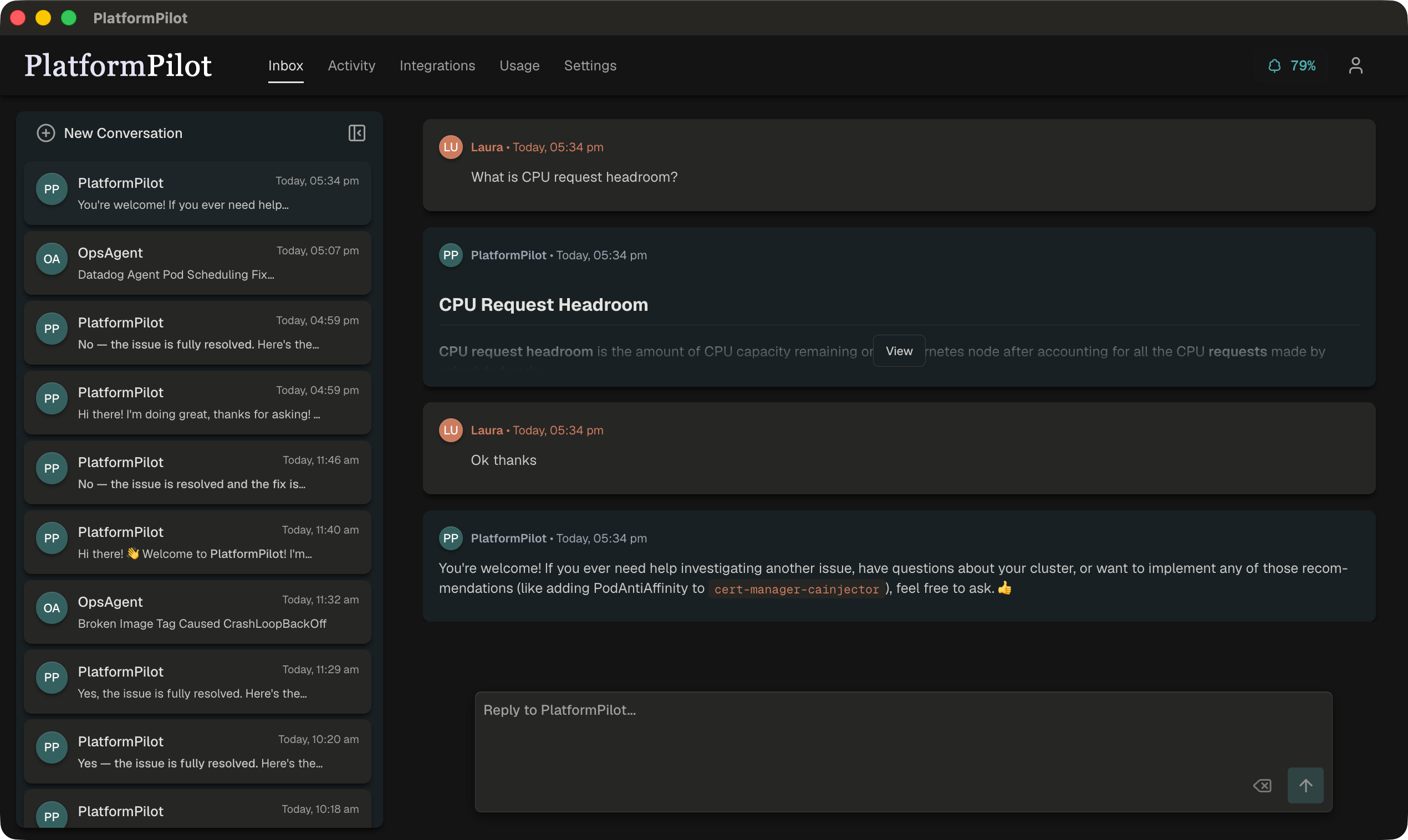 PlatformPilot - Main product screenshot demonstrating key features and user interface