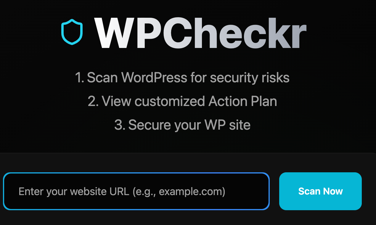 WPCheckr - Screenshot 2 showing product features and functionality