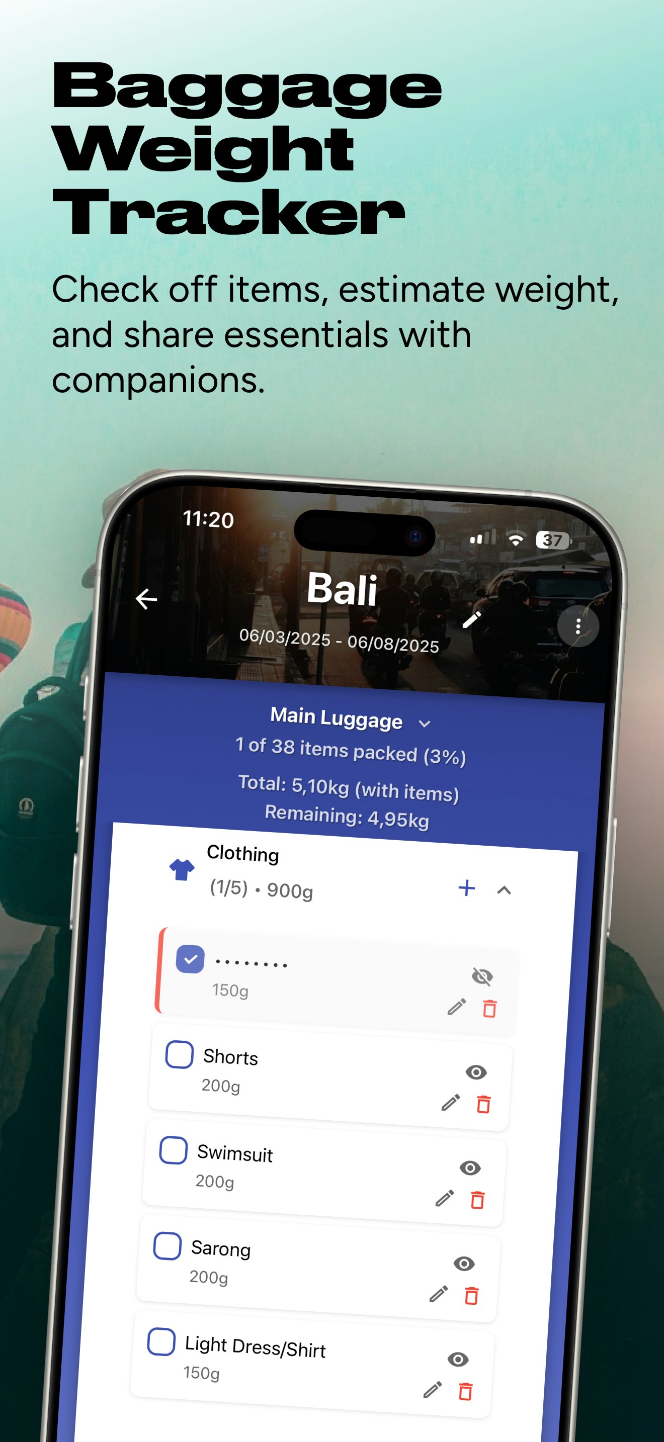 Mídia 8 de With mybag - O primeiro centro de viagem e planejador
