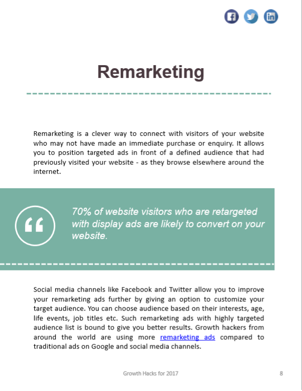 Growth Hacks for 2017 eBook gallery image