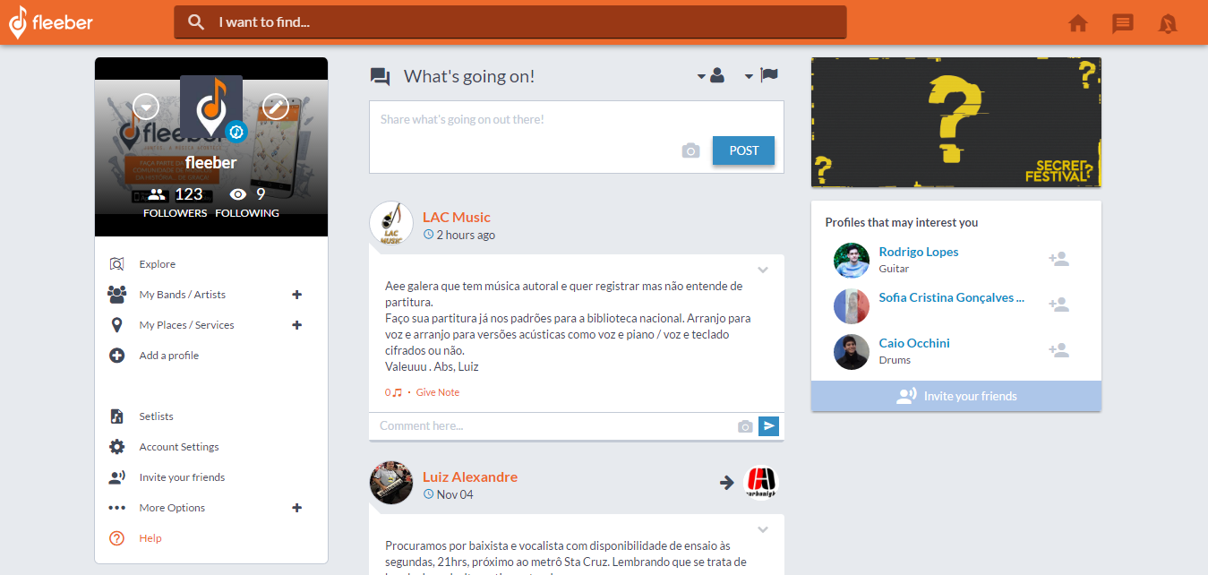 fleeber - Musicians Social Platform gallery image