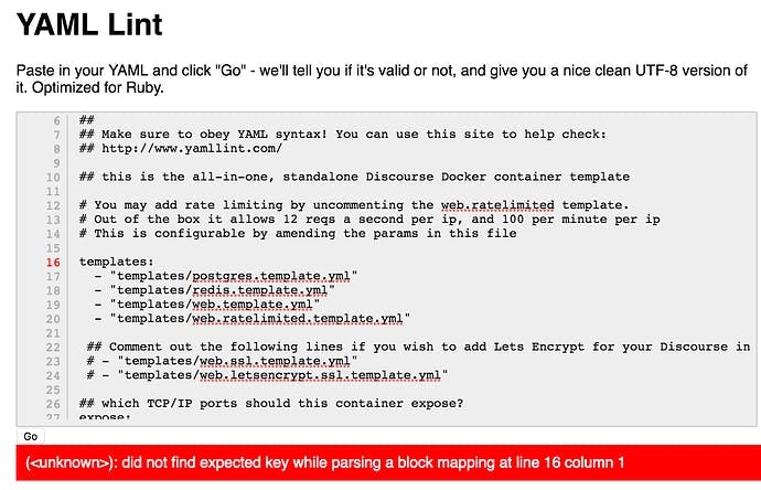 YAMLlint gallery image