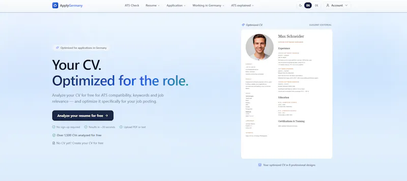 Apply Germany screenshot 1