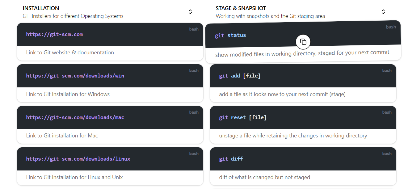 git 치트 시트 - 빠르고 쉬운 git 명령 참조 미디어 1