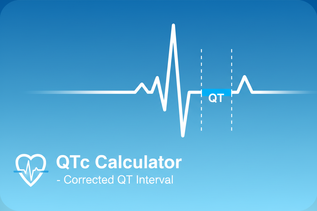QTc - QT Interval Calculator - Main product screenshot demonstrating key features and user interface
