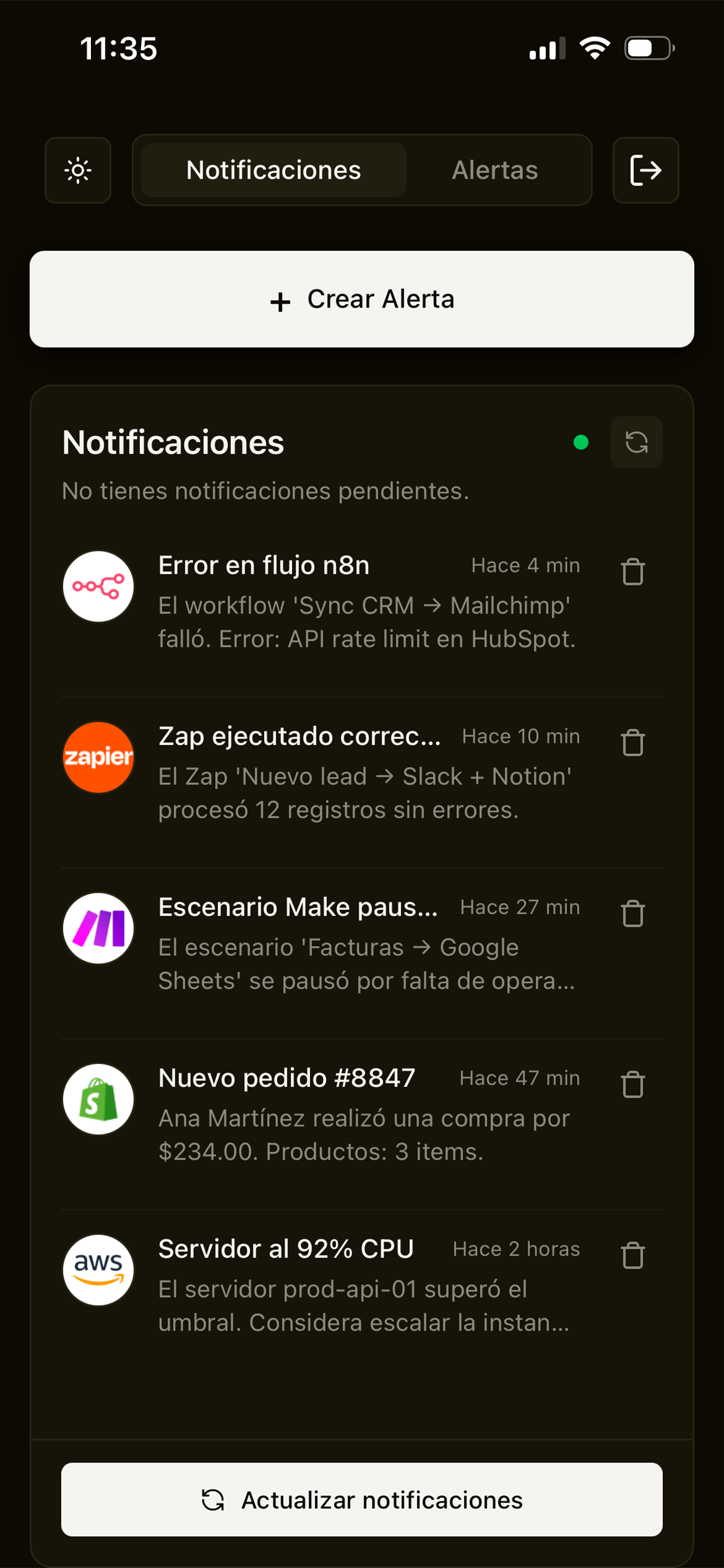 Notifica Hub - Screenshot 3 showing product features and functionality