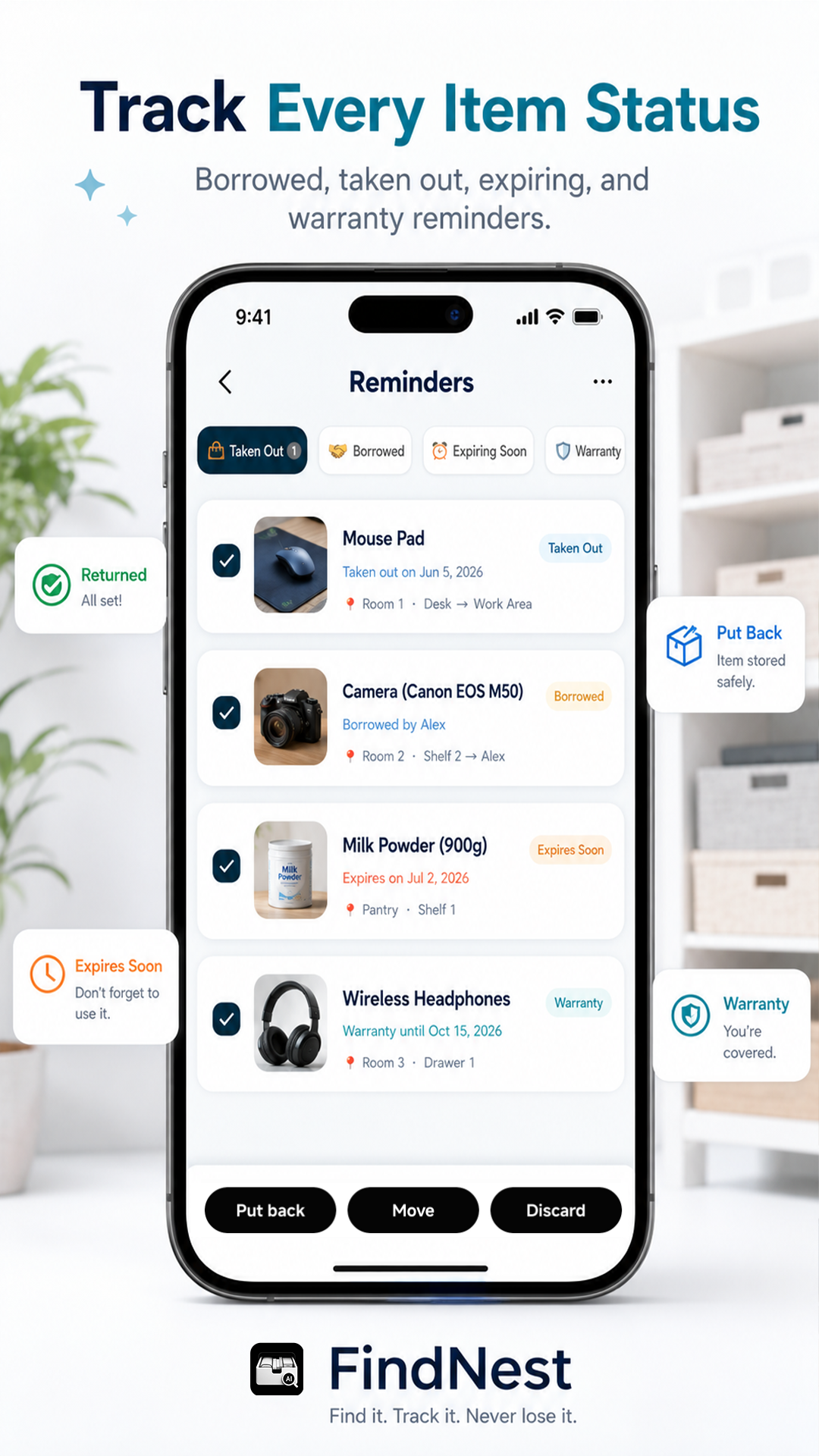 FindNest: Ai Item Store&Find gallery image