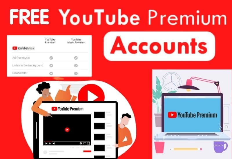 Free Youtube Premium Accounts & Password