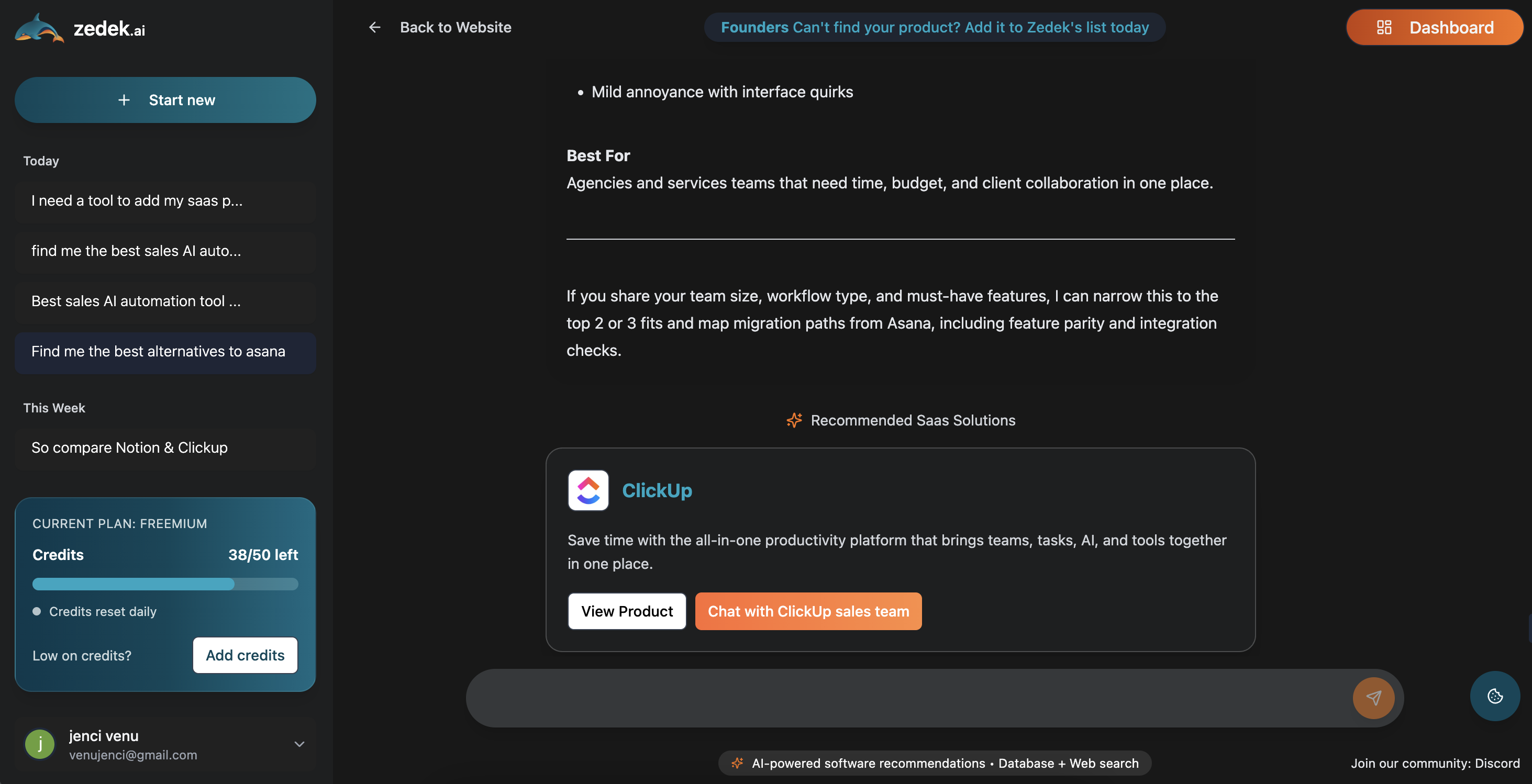 Zedek.ai - Screenshot 5 showing product features and functionality