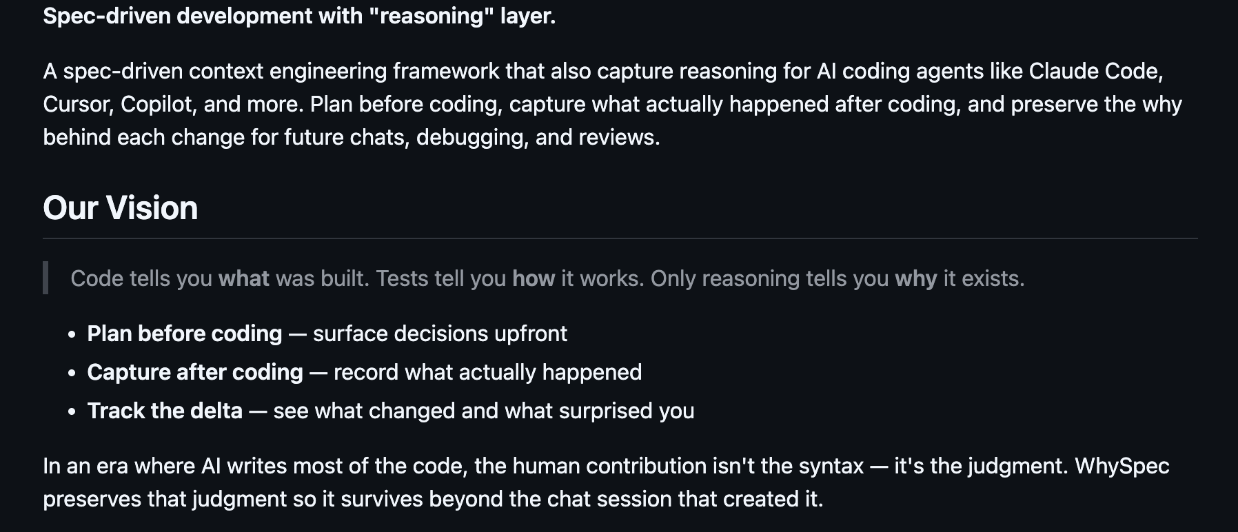 WhySpec gallery image