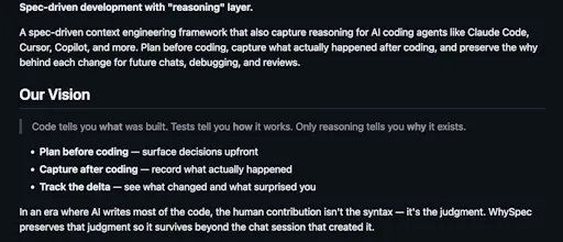 WhySpec gallery image