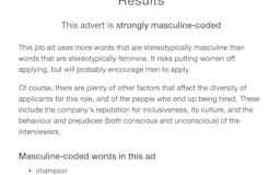 Gender Decoder for Job Ads media 2