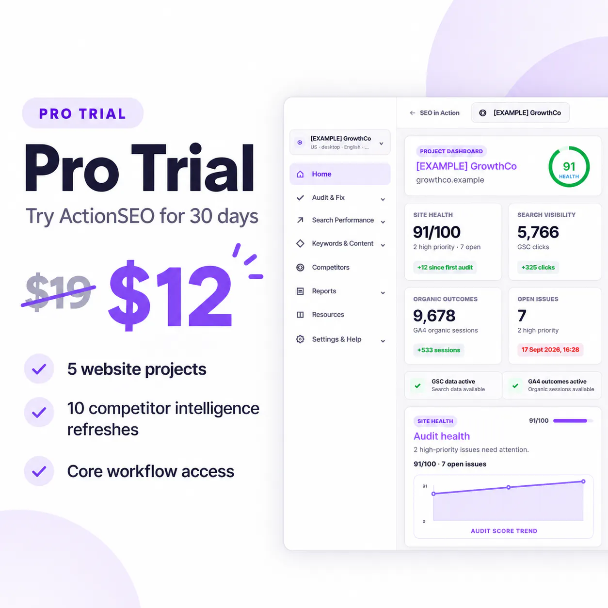 ActionSEO Audit & Report Tool gallery image