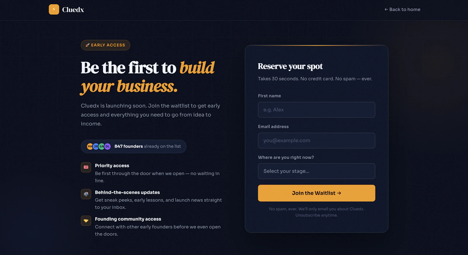 Cluedx — Build Your Business From Zero screenshot 3
