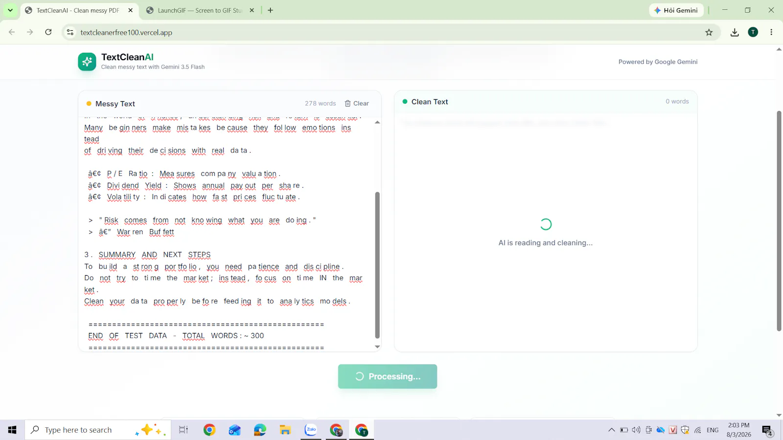 TextClean screenshot 3
