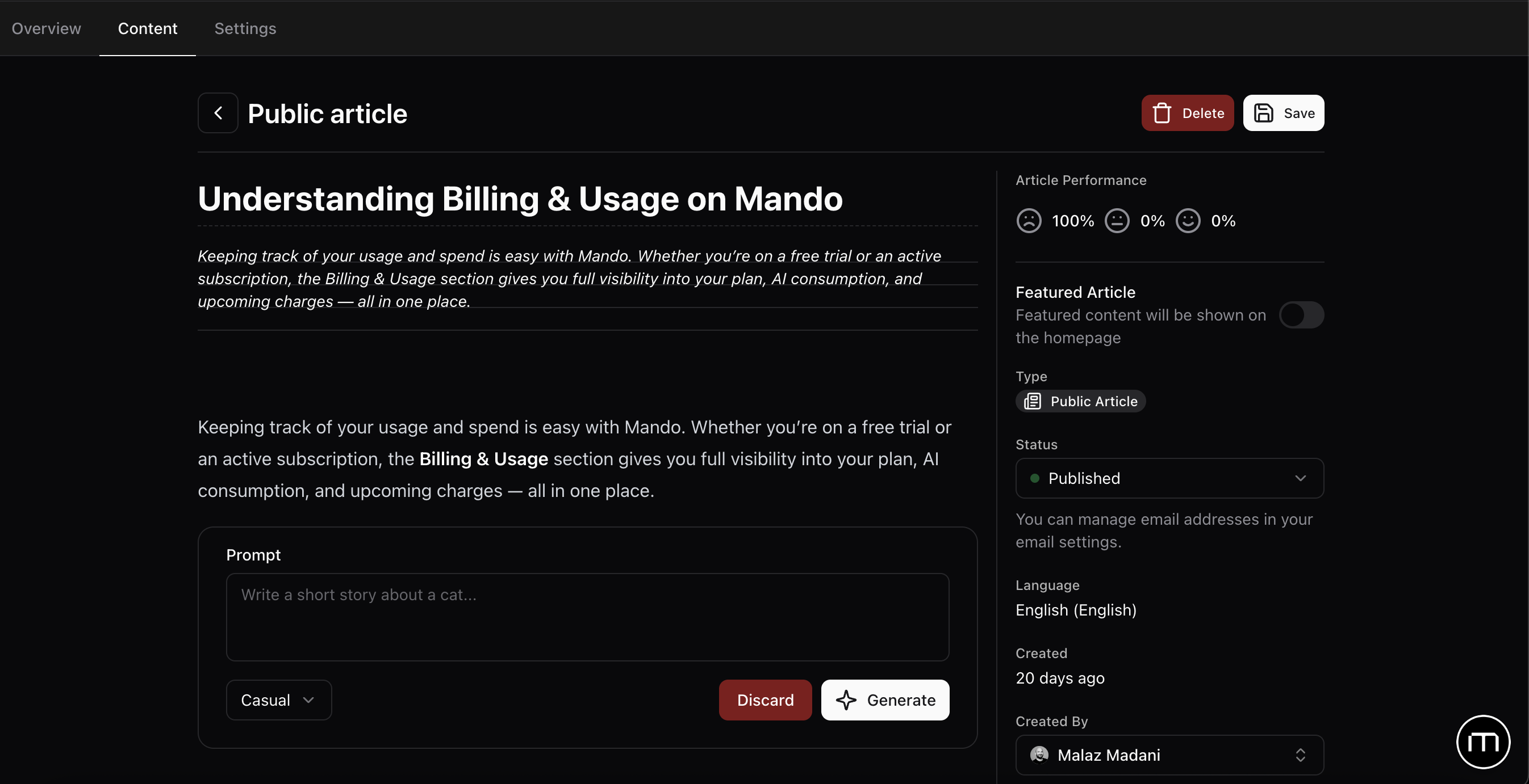 Mando - Supporto AI che sostituisce Intercom e Chatbase (per $ 15) media 11