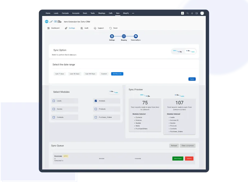 Xero Integration for Zoho CRM screenshot 4