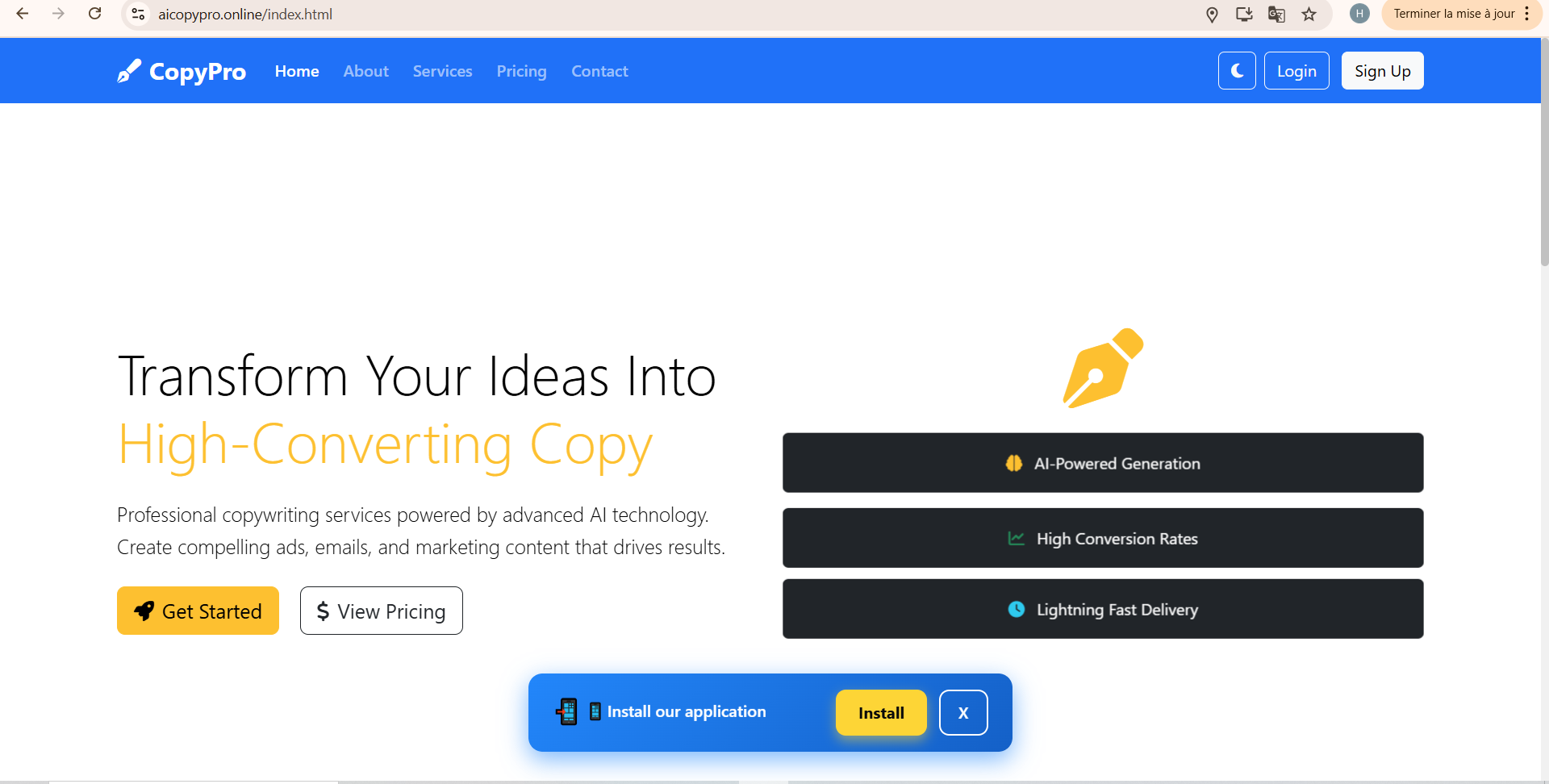 Media AI Copypro - Tạo bản sao chuyển đổi cao với AI trong vài giây 3