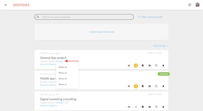 Quoters, proposal software gallery image