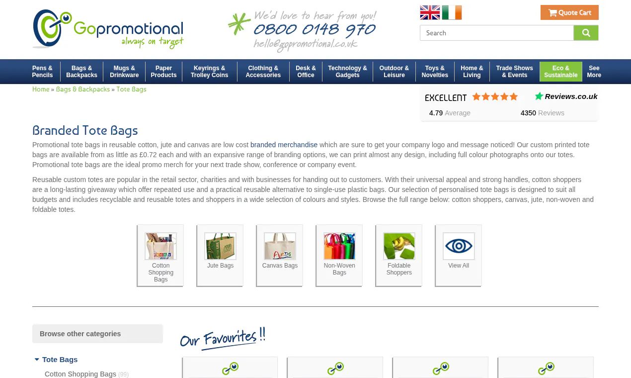 GoPromotional Tote Bags gallery image