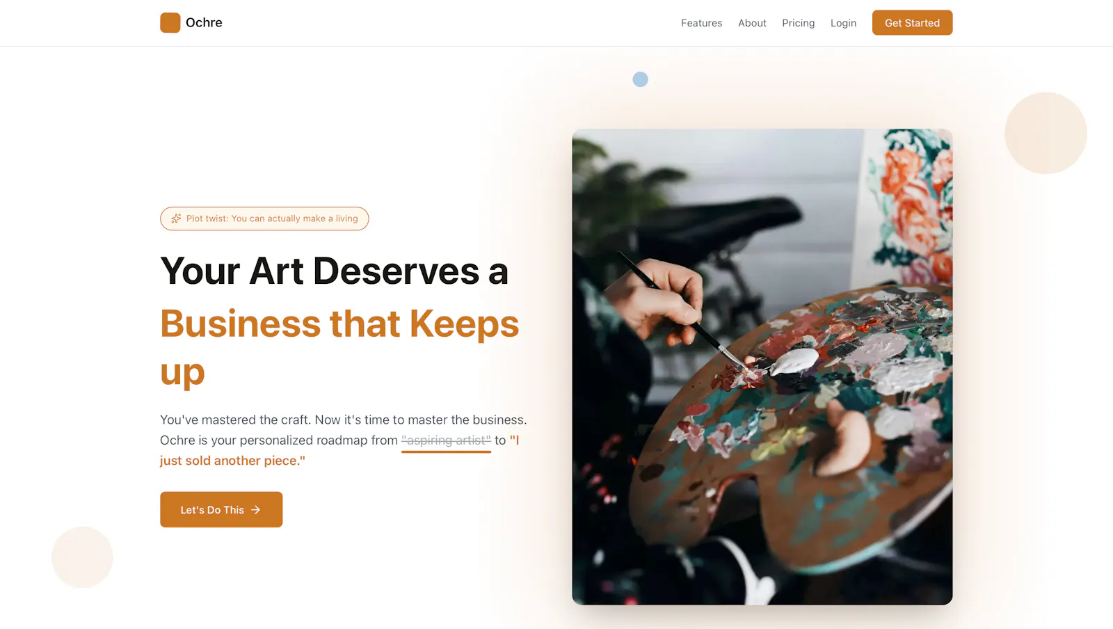Ochre — Grow Your Creative Business screenshot 2