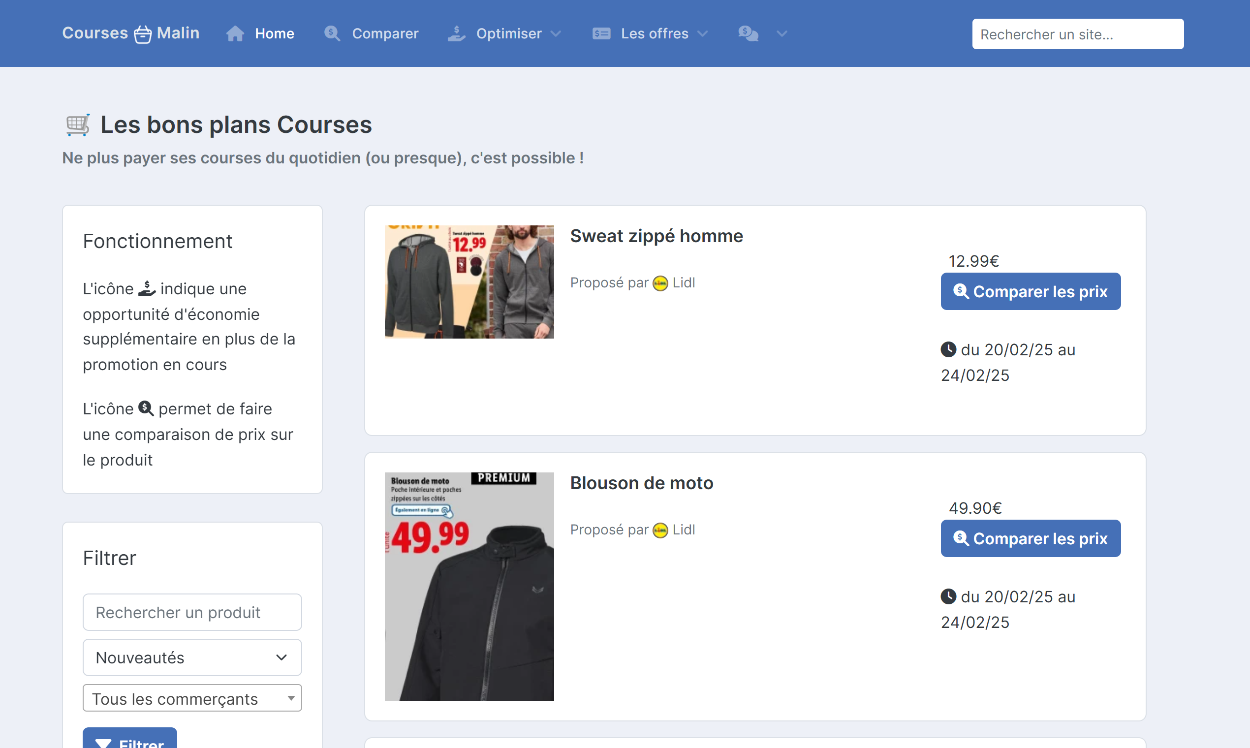Média Cours Malin - Comparateur de cashback, promo et prix en temps réel 6