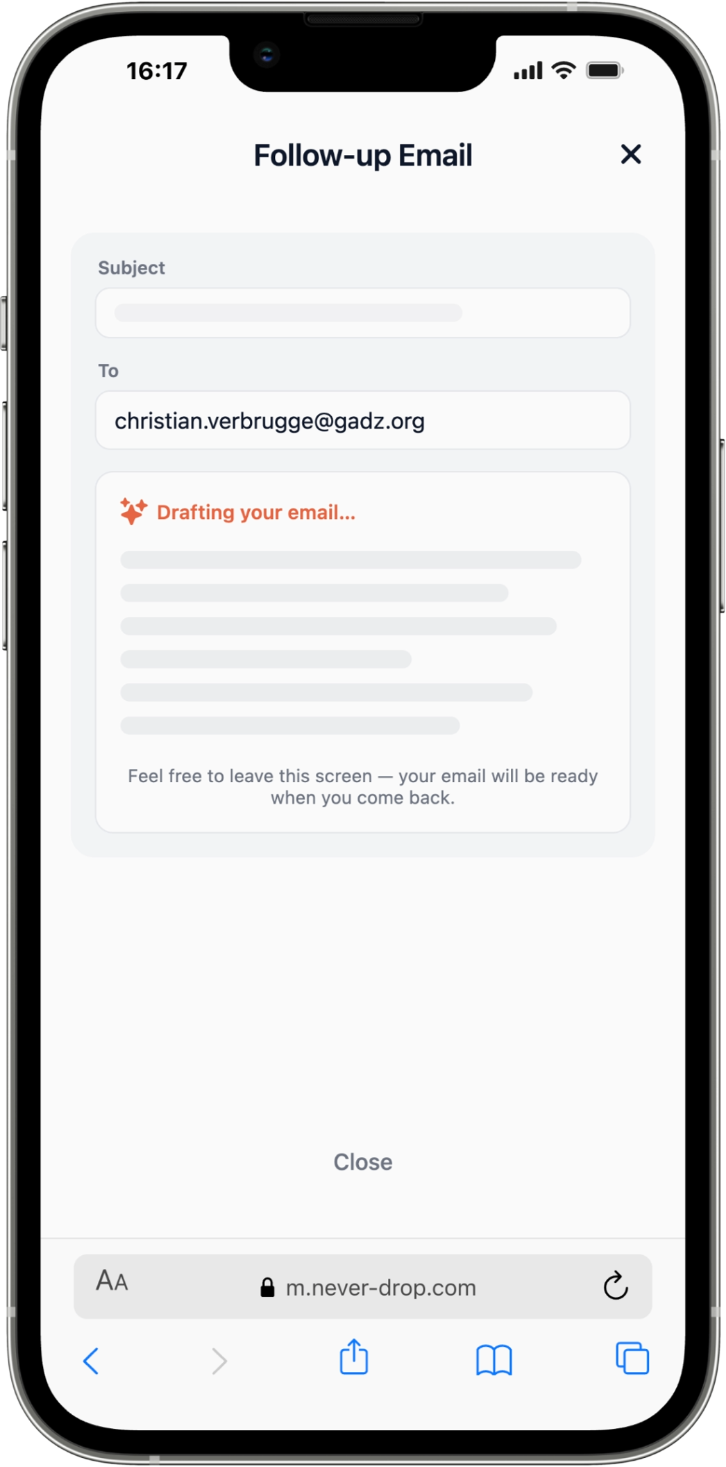 Never Drop gallery image