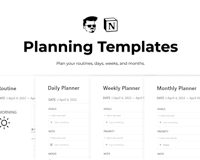Planning Templates media 1