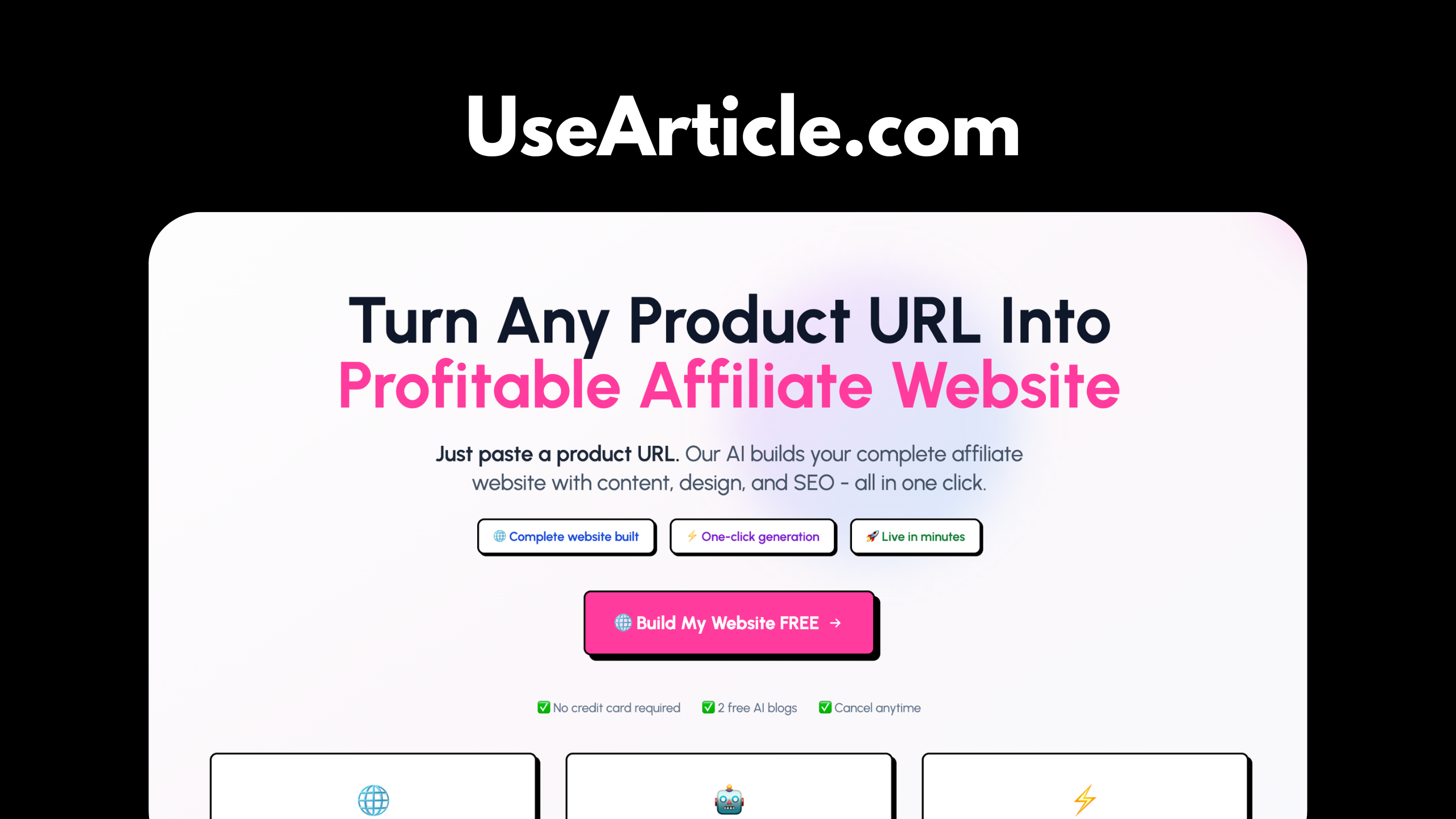 Média Usarticule - Transformez toute URL du produit en site Web de filiale rentable 3