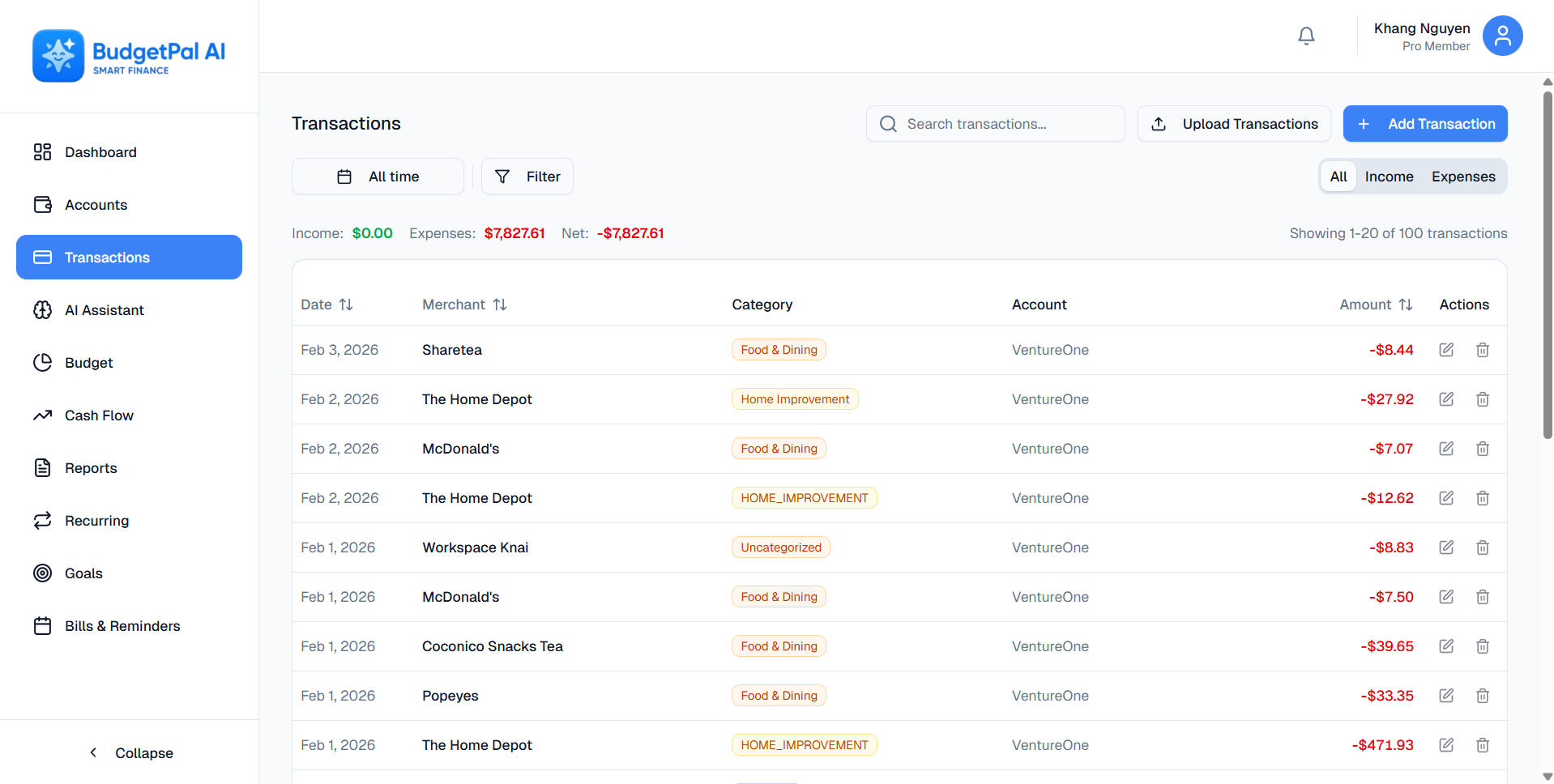 BudgetPal – AI Budgeting - Screenshot 4 showing product features and functionality